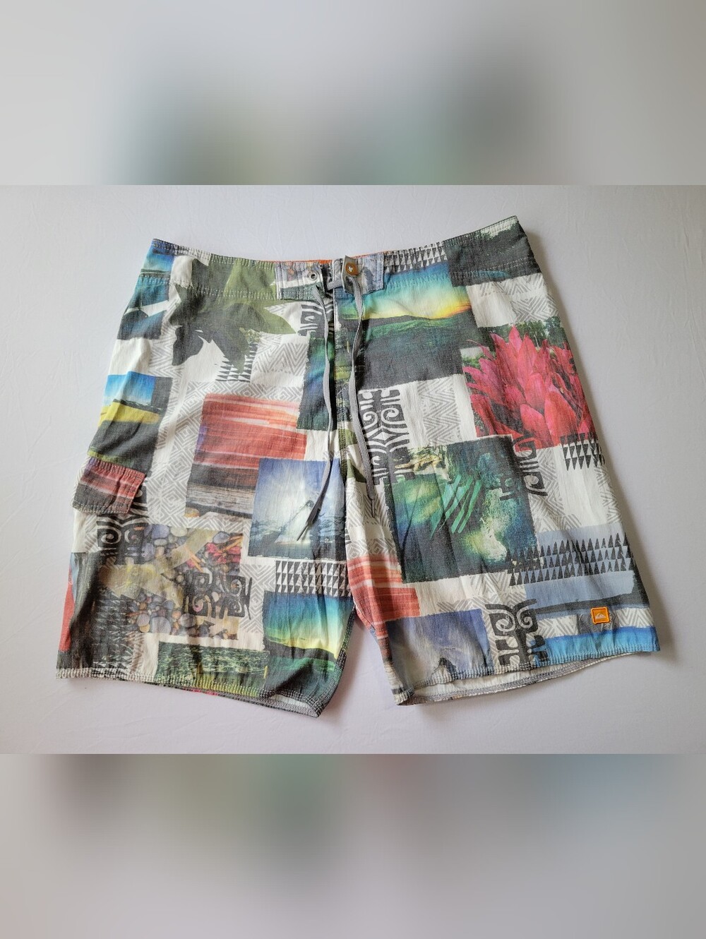 Quiksilver Picture Collage Multi-Color Swim Shorts/Trunks